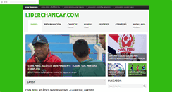 Desktop Screenshot of liderchancay.com